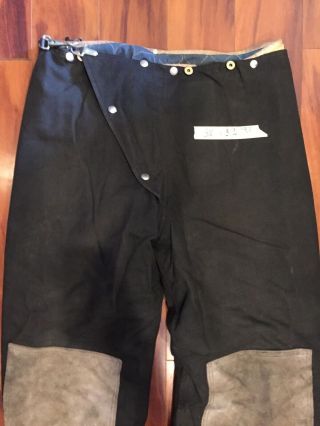 Firefighter Turnout Express Bunker Pants Cairns 38x32 93 BLACK Vintage Costume 2