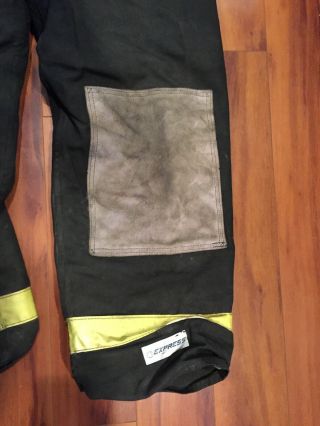 Firefighter Turnout Express Bunker Pants Cairns 38x32 93 BLACK Vintage Costume 6