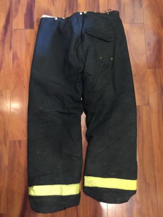 Firefighter Turnout Express Bunker Pants Cairns 38x32 93 BLACK Vintage Costume 8