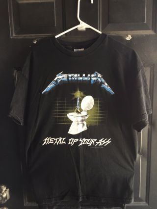 Vintage 1994 Metallica Metal Up Your A Giant Xl Shirt Thrash