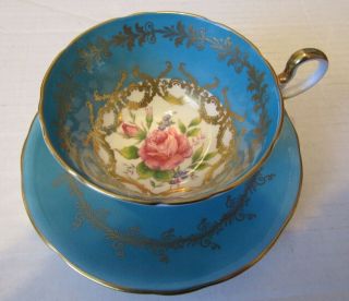 Aynsley Bone China Cup & Saucer Roses Vintage 30s