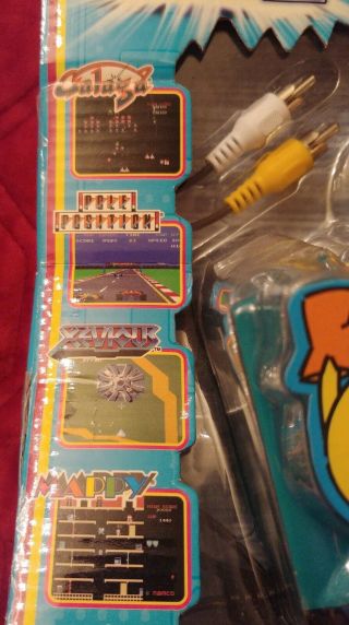 VINTAGE JAKKS PACIFIC NAMCO MS.  PAC - MAN PLUG AND PLAY TV GAME BOXED 2