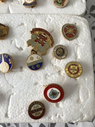 vintage enamel pin badges football Various Teams 70s 80s Joblot Bundle 75 Items 2