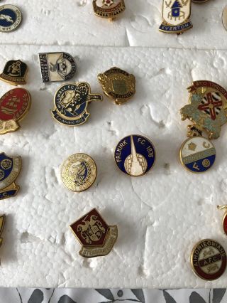 vintage enamel pin badges football Various Teams 70s 80s Joblot Bundle 75 Items 3