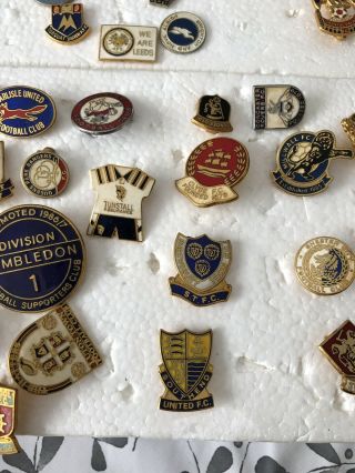 vintage enamel pin badges football Various Teams 70s 80s Joblot Bundle 75 Items 4
