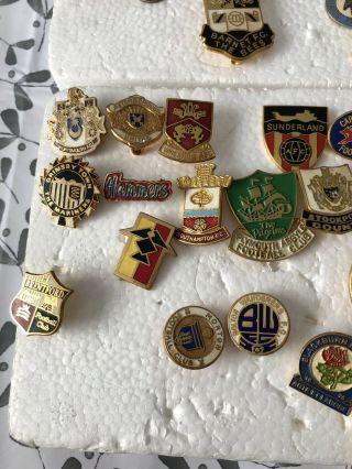 vintage enamel pin badges football Various Teams 70s 80s Joblot Bundle 75 Items 6