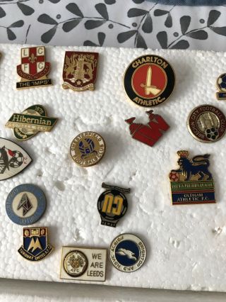 vintage enamel pin badges football Various Teams 70s 80s Joblot Bundle 75 Items 8