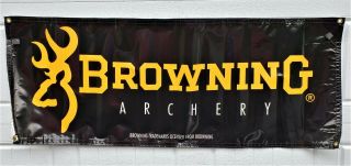 Vintage Browning Archery Bow Hunting Advertising Dealer Display Sign
