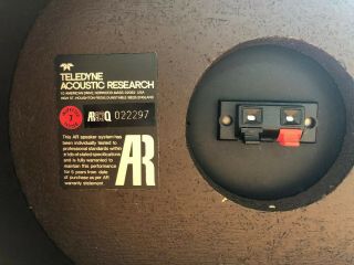 Rare,  Vintage 1979 Acoustic Research AR93 Speakers 2