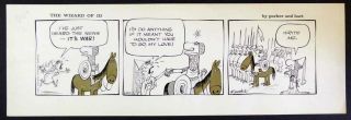 Rare Large Wizard Of Id Comic Strip Drawn By Brant Parker 6/23/65