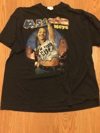 Vintage Alicia Keys Songs In A Minor Rap T Shirt