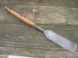 Vintage T H Witherby 3 3/8 " Socket Chisel Slick Timber Framing Wood Shipwright