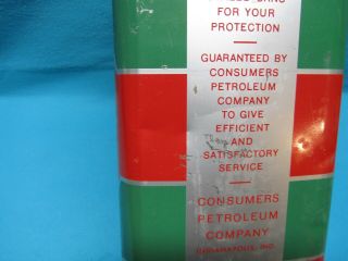 Vintage Empire State 100 Pure Motor Oil 2 Gallon Can Gas Station Advertising 5