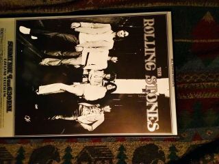 Rolling Stones Rare,  Signed Bg201 Poster.  Professionally Framed.