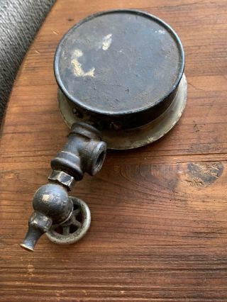 Vintage MFRS Auto Sprinkler Co Pressure Gauge Steampunk Industrial nickel 6