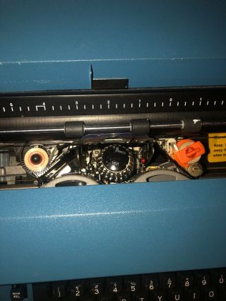 Vintage IBM Selectric II Correcting Typewriter Blue 3