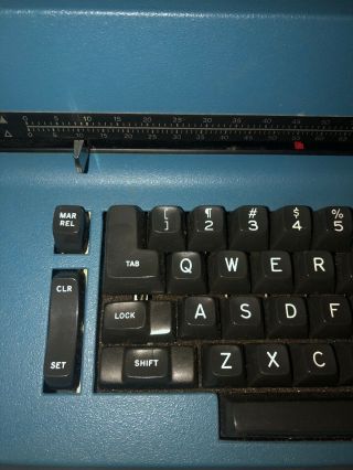 Vintage IBM Selectric II Correcting Typewriter Blue 4