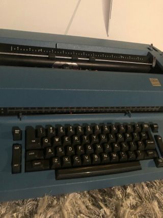 Vintage IBM Selectric II Correcting Typewriter Blue 5