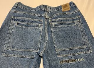 Vintage Jnco Intersection Jeans Size 36 X 34 Blue Denim Skater Wear Wide Baggy