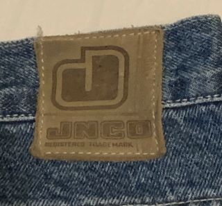 Vintage JNCO Intersection Jeans Size 36 x 34 Blue Denim Skater Wear Wide Baggy 3