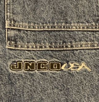 Vintage JNCO Intersection Jeans Size 36 x 34 Blue Denim Skater Wear Wide Baggy 4