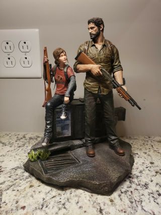 The Last Of Us 12” Joel And Ellie Statue Rare