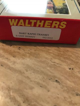 4 Walthers BART,  Bay Area Rapid Transit 2 A & B Units 3 Kit HO Scale RARE 6
