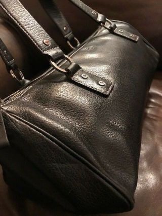 KATE SPADE York Black Leather Bag Vintage 5