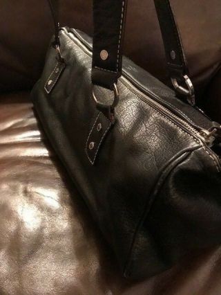 KATE SPADE York Black Leather Bag Vintage 6