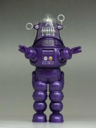 2013 Sdcc X - Plus Forbidden Planet Robby The Robot Purple Diecast Figure Rare