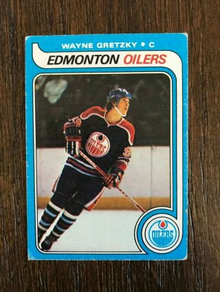 1979 - 80 Topps Wayne Gretzky Rookie Card 18 Vintage Rc Oilers