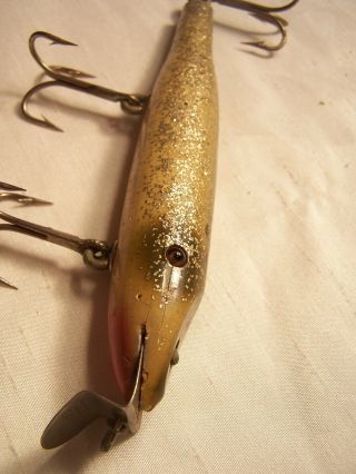 Vintage Rare Early Creek Chub Husky Pikie Silver Flash 2318 Fishing Lure Tackle