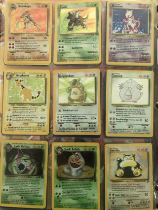 Pokemon Vintage Card Binders (BASE SET,  FOSSIL,  MORE) 2