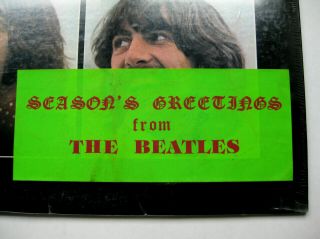 LP - THE BEATLES - LET IT BE - with RARE SEASONS GREETINGS HYPE STICKER 2