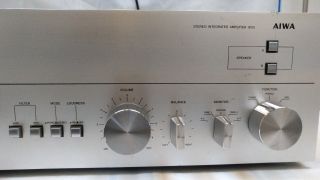 Vintage AIWA AA - 8100 Amp Amplifier Hi Fi Old Look Bluetooth Japan Knobs Silver 4