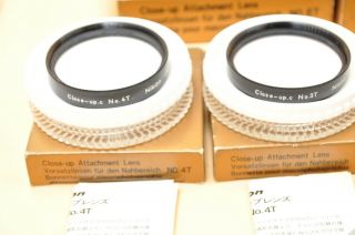 Rare Nikon NO 0 1T 2T 3T 4T 5T 6T close up.  c filter w/Case From Japan 6