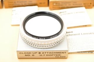Rare Nikon NO 0 1T 2T 3T 4T 5T 6T close up.  c filter w/Case From Japan 8