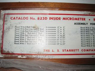 Vintage Starrett 823D Inside Micrometer 4 