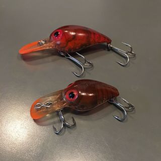 Storm Pre - Rapala Suspending Wiggle / Wee Wart Phantom Brown Crayfish - Set Of 2
