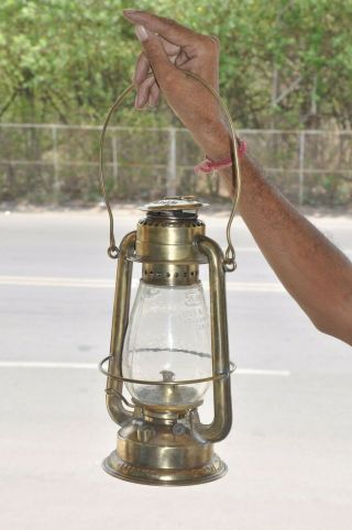Vintage Hinks 4400 Brass Handcrafted Kerosene Cale Lamp / Lantern,  Birmingham 3