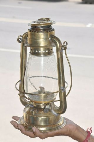 Vintage Hinks 4400 Brass Handcrafted Kerosene Cale Lamp / Lantern,  Birmingham 4