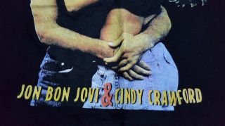 Vintage 1992 Bon Jovi & Cindy Crawford shirt - Please Come Home For Christmas 3