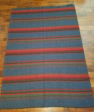 Vintage Woolrich 100 Wool Blanket 58” X 83” Thrown