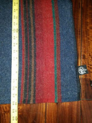 Vintage Woolrich 100 Wool Blanket 58” X 83” Thrown 3