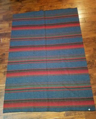 Vintage Woolrich 100 Wool Blanket 58” X 83” Thrown 6