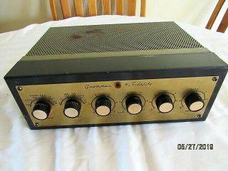 Vintage Grommes 55c Tube Powered Amplifier - - Early 50 