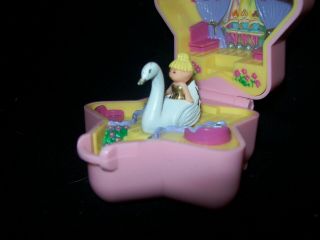 EUC 100 Complete Vintage Polly Pocket Tiny Ballerina Ring and Ring Case 1992 4