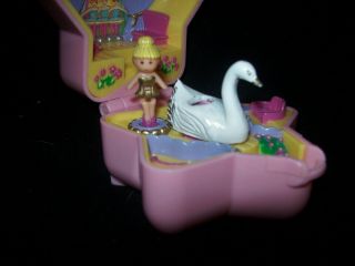EUC 100 Complete Vintage Polly Pocket Tiny Ballerina Ring and Ring Case 1992 5
