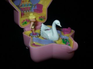 EUC 100 Complete Vintage Polly Pocket Tiny Ballerina Ring and Ring Case 1992 6