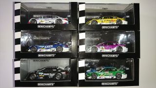 1/43 Bmw M3 Dtm 2012 Full Set (6 Cars) Full Set Minichamps - Ultra Rare